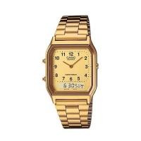 ราคา ﻿Casio นาฬิกาข้อมือผู้ชาย ทอง สายสแตนเลส รุ่น AQ-230GA-9BHDF (6106634147)