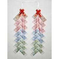 ราคา พวงมาลัยเงิน ใส่ธนบัตรได้ 30 ใบ แบบเฉียง ข้างละ 15ใบ ใส่ได้ทุกแบงค์ ขนาด 3*7 นิ้ว (23419706062)