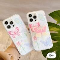 ราคา เคสแถมที่ติด เคสลายผีเสื้อพื้นขาว+holder (42617907697)
