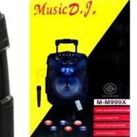ราคา ลำโพง 8นิ้ว Music D.J. BLUETOOTH USB (M-M999X) Black แถม Microphone (6769717878)