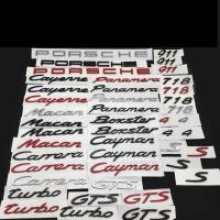 ราคา สติกเกอร์สัญลักษณ์ตัวอักษรสําหรับ Porsche Macan Cayenne Cayman RS Panamera Carrera Boxster GTS 911 718 4 S Turbo badge โลโก้ด้านหลัง (17080968497)