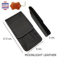 ราคา กระเป๋าใส่โทรศัพท์ หนังวัวแท้ Moonlight รุ่น Bratt คาดเข็มขัด คาดเอว กระทัดรัด เบาบาง ใส่มือถือขนาดใหญ่ได้ สีดำผิวเรียบ (20061303975)