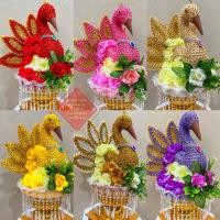 ราคา นกยูง นกโฟม นกยูงเสียบแบงค์ พุ่มนกยูงโฟม แถมไม้เสีบ10ก้าน ต้นผ้าป่า พุ่มกฐิน หงส์กฐิน ไม้เสียบแบงค์ จัดส่งไว (21796641187)