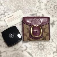 ราคา Coach กระเป๋าสตางค์ใบสั้นของเเท้ 100% ลายโลโก้ C มือสองสภาพดี เหมือนใหม่ ราคาถูก (2128066280)
