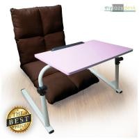 ราคา Mylazydesk โต๊ะวางโน๊ตบุ๊ค+เก้าอี้ญี่ปุ่น (แพคคู่H07-115cmสีน้ำตาล+J01สีชมพู) (1140847880)