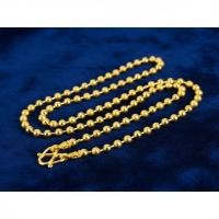 ราคา New สร้อยคอไข่ปลาสลับทรายทอง 1บาท18 นิ้ว BT100451860 (54900510229)