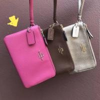 ราคา Coach Outlet 2 ซิปคล้องมืิอ ขนาด 6*4 (1145447417)