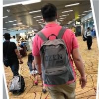 ราคา Namebag รุ่น backpack ผ้าแคนวาส หนังวัวแท้ 100% (223659721)