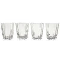 ราคา Scallop Water Glasses Set of 4 Clear Glass by Drew Barrymore (25234602603)