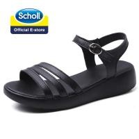 ราคา รองเท้าลิ่มฤดูร้อน SCHOLL สำหรับผู้หญิง LS2653รองเท้าแตะแฟชั่นสายรัดผู้หญิงลำลองหัวเข็มขัดเปิดรองเท้าแตะสีทึบรองเท้าส้นส (40278793508)