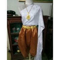 ราคา ชุดไทย ร.4ไซส์ M-L เป็นสไบผ้าแพร(แบบพันเอง) ใส่คู่กับโจงกระเบน โจงกระเบน เอว 26-38 นิ้ว สไบกว้าง 14 นิ้ว ยาว 3 เมตร (1048714390)