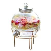 ราคา โหลใส่น้ำ 3ลิตร โหลแก้วลายหิมะ โหลแก้วฝาสแตนเลส มีก๊อกเปิดปิดน้ำ โหลน้ำหวาน (28616316925)