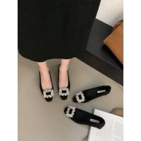 ราคา IXLA สีดําสแควร์ Toe รองเท้าส้นสูงผู้หญิงส้นหนา 2025 ฤดูใบไม้ร่วงฤดูหนาวเกาหลีรุ่น All-Match Rhinestone Classy Commuter ฝรั่งเศสรองเท้าเดียว (56903267667)