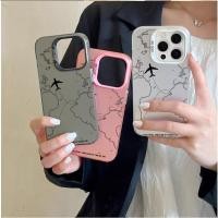 ราคา เคสโทรศัพท์สําหรับiPhone 16E 16 Pro Max 15 14 Plus 12 13 11 X XS XR SE4 เปลือกคู่เครื่องบินเส้นทางเลเซอร์IMD Matte Hard (43300592226)