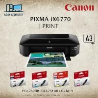 ราคา [ ส่งฟรี ] Canon PIXMA IX6770 ปริ้นเตอร์ Inkjet (A3) พร้อมหมึกแท้ 1 ชุด + รับประกันศูนย์ 1 ปี (26924572213)