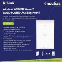 ราคา (DAP-2620) D-Link Wireless AC1200 Wave 2 In‑Wall PoE Access Point (19877569030)
