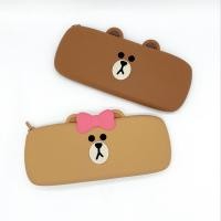 ราคา กระเป๋าใส่ปากกา กระเป๋าใส่เครื่องเขียนซิลิโคน ไลน์เฟรนด์ LINE FRIENDS CHOCO SILICONE PENCIL CASE (8819282881)