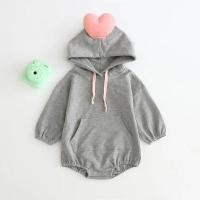 ราคา ฤดูใบไม้ร่วงฤดูหนาวทารกแรกเกิดRomperเสื้อผ้าเด็กวัยหัดเดินLove HoodedแขนยาวBodysuitทารกBodysuitหญิงOne Pieces Boy Jumpsuits (40077978505)