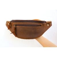 ราคา กระเป๋าคาดอก หนังแท้ 100 % Leather bag คาดเอวหนังแท้ผู้ชาย กระเป๋าสะพายข้างผู้ชาย ผลิตจากโรงงานไทย รุ่น02 (8456531928)