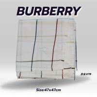 ราคา ผ้าเช็ดหน้าBurberryแท้มือสองออกช็อป (24061594291)
