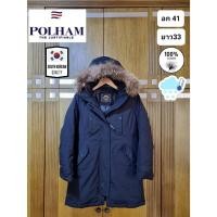ราคา เสื้อกันหนาวขนเป็ด Parka แบรนด์ Polham จากเกาหลี มือ2ของแท้ (22077567424)