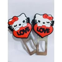 ราคา หัวเสียบเข็มขัดนิรภัยเพื่อตัดเสียงเตือน แบบยาง KITTY หัวใจ (2323) (2044639578)