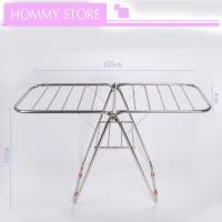 ราคา ราวพับ ราวสแตนเลส ราวตากผ้าสแตนเลส ราวแขวนผ้าพับได้ ราวอเนกประสงค์ แข็งแรง ทนทาน ใช้งานสะดวก (4134842570)