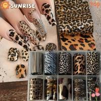 ราคา SUNRISE ฟอยล์ติดเล็บ,ลูกไม้ออกแบบลายลายสติ๊กเกอร์เล็บ,แฟชั่นสีดําสีขาวเลื่อมผลเสือดาวพิมพ์เล็บสติกเกอร์เล็บ DIY (26194069049)
