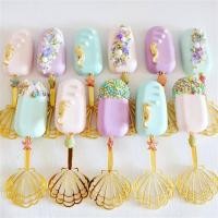 ราคา ไม้เค้กป๊อป Cake Pop Stick อะคริลิคสีทอง รูปหางปลา ม้าน้ำ เปลือกหอย (11470972183)
