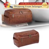 ราคา กระเป๋าแป้งผู้ชายหนัง ความจุขนาดใหญ่แบบพกพาและทนทานกระเป๋าสตางค์สําหรับผู้ชาย (50205793345)