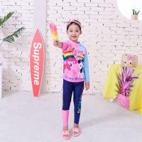 ราคา ชุดว่ายน้ำเด็กโต ชุดว่ายน้ำเด็กแขนยาว ชุดว่ายน้ำเด็กกันยูวี ลายม้าโพนี่ Pony (7641695796)
