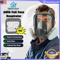 ราคา ฟรี ตัวกรองผ้าฝ้าย 10 ชิ้น7 in 1 6800 Full Face Respirator หน้ากากแก๊ส Air Purifying หน้ากากป้องกันภาพวาดความปลอดภัยทํางาน (46304921801)