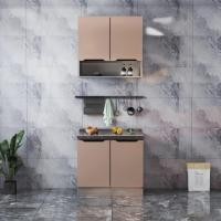 ราคา CLOSE ตู้พร้อมท็อปหน้าเรียบไฮกลอส 80×50×82 ซม. WALDEN T-80 สีแชมเปญ (18271412382)