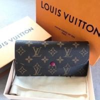 ราคา LV EMILIE Mono Fuchsia Wallet Dc18 (2147073671)