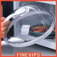 ราคา [Finevips] ฝาครอบอาหารไมโครเวฟ, ฝาปิดจานไมโครเวฟแบบใสป้องกันน้ํากระเซ็นพร้อมที่จับสําหรับเชฟ (46456217578)