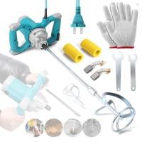 ราคา 2600w เครื่องผสมคอนกรีตไฟฟ้าแบบพกพามือถือเครื่องผสมซีเมนต์คอนกรีต 6 ความเร็วปรับเครื่องผสม Thinset ปูนยาแนวปูนปูนสีกวนเครื่องมือ (25130421954)