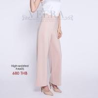 ราคา กางเกงขายาง ทรงตรง สีนู้ด (849556771)
