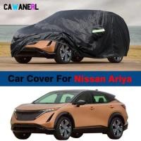 ราคา Waterproof Black Car Cover For Nissan Ariya 2022-2024 SUV Outdoor Anti-UV Sun Snow Rain Wind Protec (55305613703)