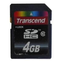 ราคา Transcend 4GB SDHC memory card class 10การ์ดเก็บข้อมูล (24079175862)