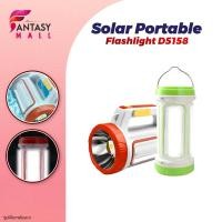 ราคา Solar Portable Flashlight D5158 ไฟฉายพลังงานแสงอาทิตย์แบบพกพา โคมไฟ LED อเนกประสงค์ ชาร์จไฟได้ มีUSB พลังงานแสงอาทิตย์ (42800867342)