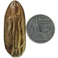 ราคา พระกรุ ปางเปิดโลกเม็ดทองหลาง กำแพงเพชร เนื้อดินเผาสีน้ำตาล (001-D) (2289350306)