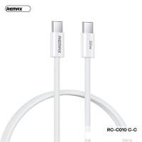 ราคา [REMAX RC-C010 CC] สาย Type C to Type C 30W ยาว 1 ม. - 12T สีเงิน (43200612151)