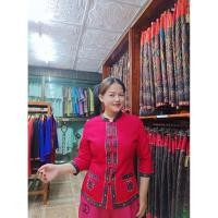 ราคา เสื้อภูไทกาฬสินธุ์ สีแดงแขน4ส่วน (41074633894)