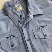 ราคา เสื้อเชิ้ต Vintage 90s us navy utility shirt Size XXL-ของมือสอง (17477759197)