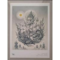 ราคา ภาพพิมพ์ "พระพิฆเนศ" เทพเจ้าแห่งความสำเร็จ ขนาดA4 ภาพที่ระลึก หอศิลป์ วัดร่องขุ่น ผลงานโดย ท่าน อ.เฉลิมชัย โฆษิตพิพัฒน์ (22952964441)