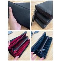 ราคา กระเป๋าสตางค์ใบยาวซิบรอบหนังแท้ skyline 2 tone (24600560415)