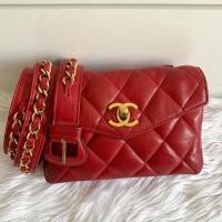 ราคา Chanel Lamb Skin Belt bag in RED (7016269770)