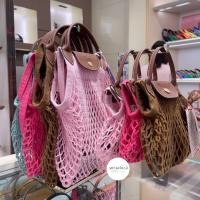 ราคา [จัดโปรโมชั่นลดสูงสุด 50%] แท้100%Longchamp Le Pliage Filet ตาข่าย(กรุณาสอบถามก่อนกดสั่งซื้อนะคะ) (14381617735)