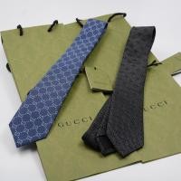 ราคา (มีถุงกระดาษ) Gucci GG silk jacquard tie (28364730441)
