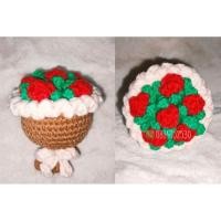 ราคา ช่อ ดอกกุหลาบ ถักไหมพรม (29513504575)